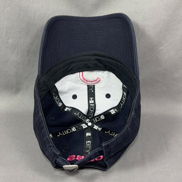 New Era Chicago Cubs MLB Strapback Hat Cap 940 Adjustable Navy Pink Dad Womens - Picture 14 of 15